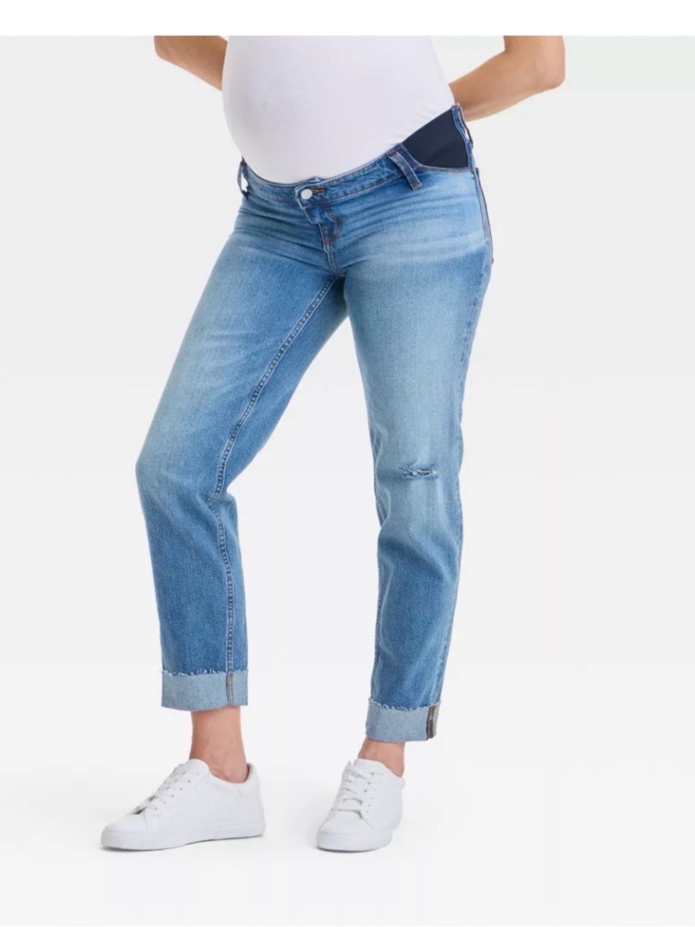 Isabel Maternity by Ingrid & Isabel Light Blue Straight Leg Jeans